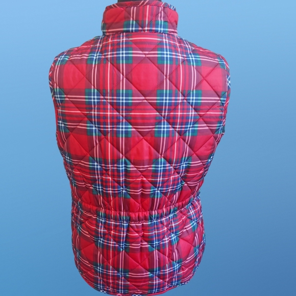 NWOT - St. John's Bay Plaid Quilted Vest - Picture 4 of 13
